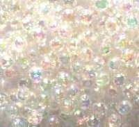 200 5mm Acrylic Crystal AB Round Beads